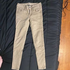 American Eagle Khaki Jeggings